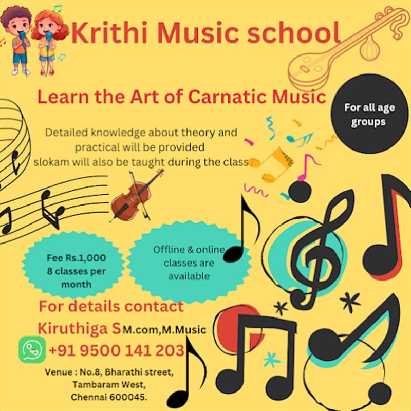 Music and Dance Classes - Makkalcare - Business Classfied