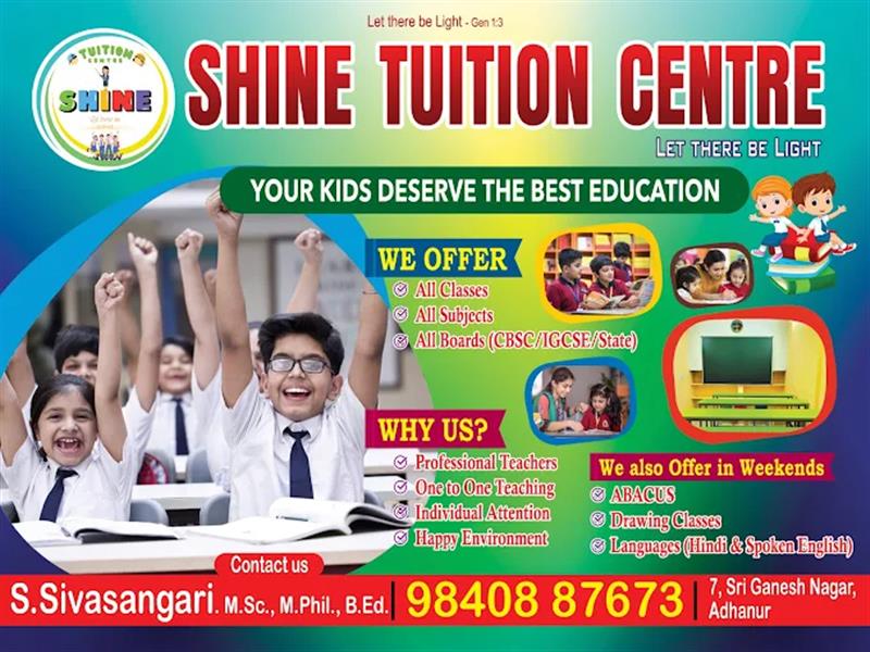 Tuition & Coaching Centre - Makkalcare - Business Classfied