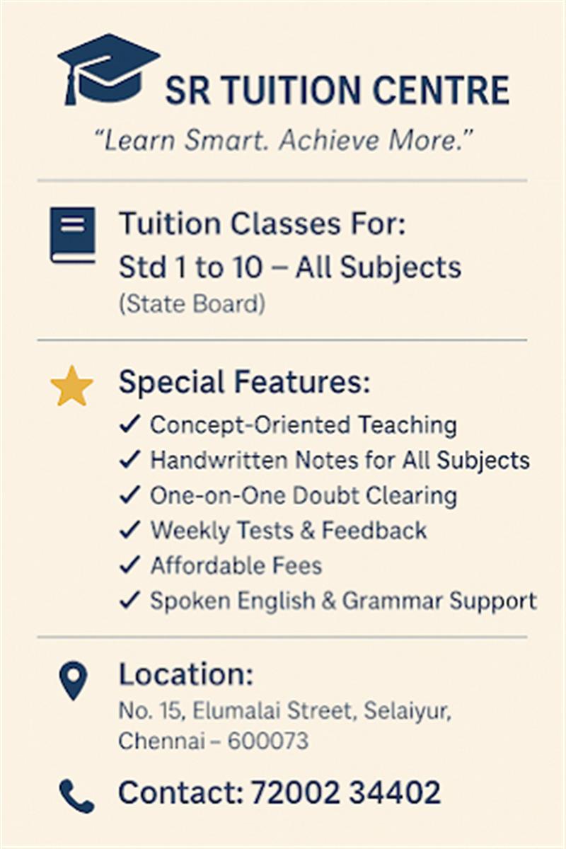 Tuition & Coaching Centre - Makkalcare - Business Classfied